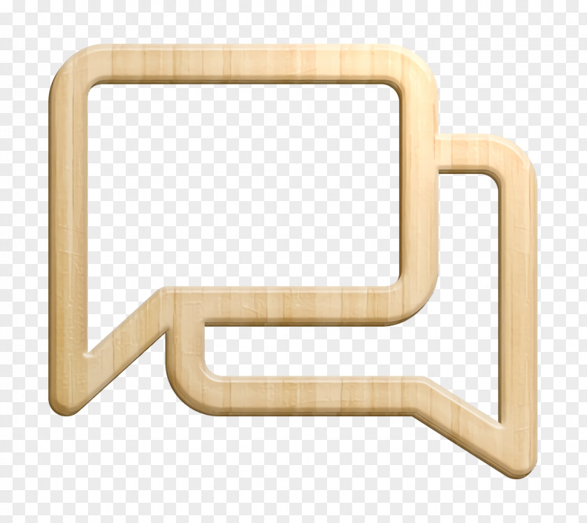 Rectangle Beige Discution Icon Ecommerce Shop PNG