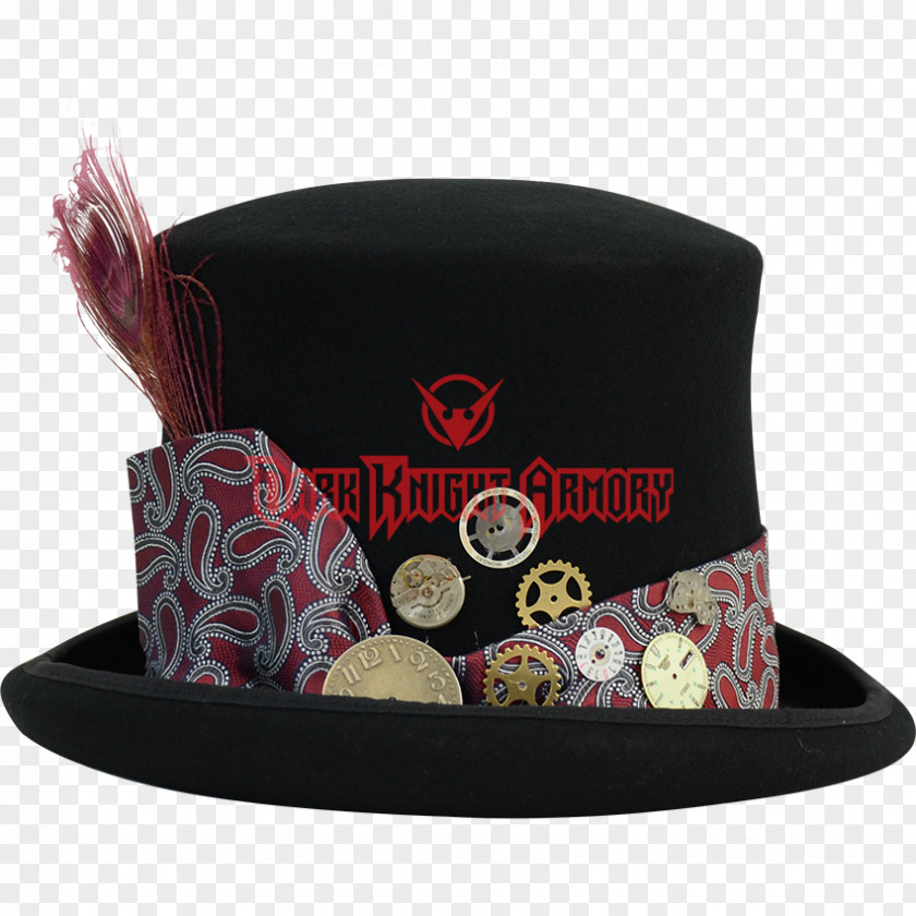 Steampunk Hat Maroon PNG