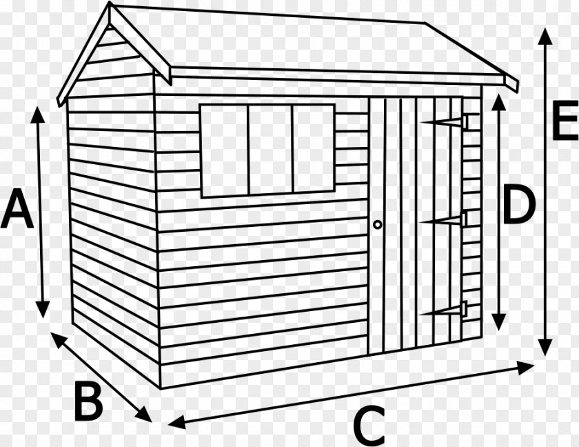 Garden Shed Drawing Facade House PNG