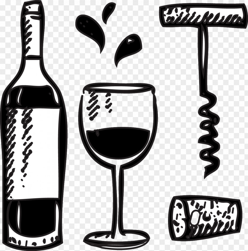 Wineglass Wine Glass Bottle Cork PNG