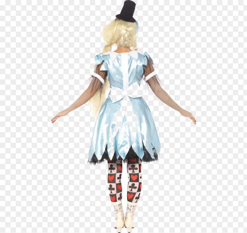 Alice In Wonderland Dress Costume Top Hat Disguise Tube PNG