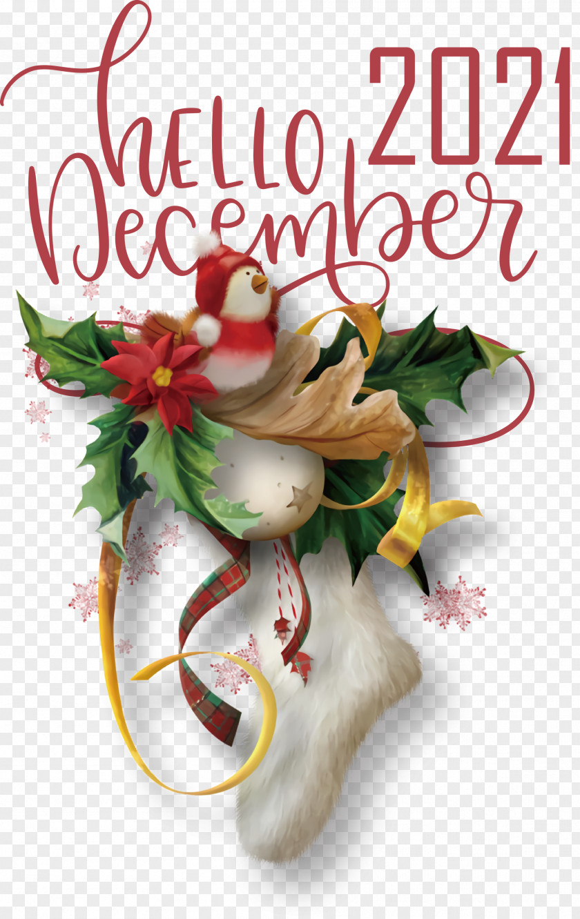 Hello December December Winter PNG