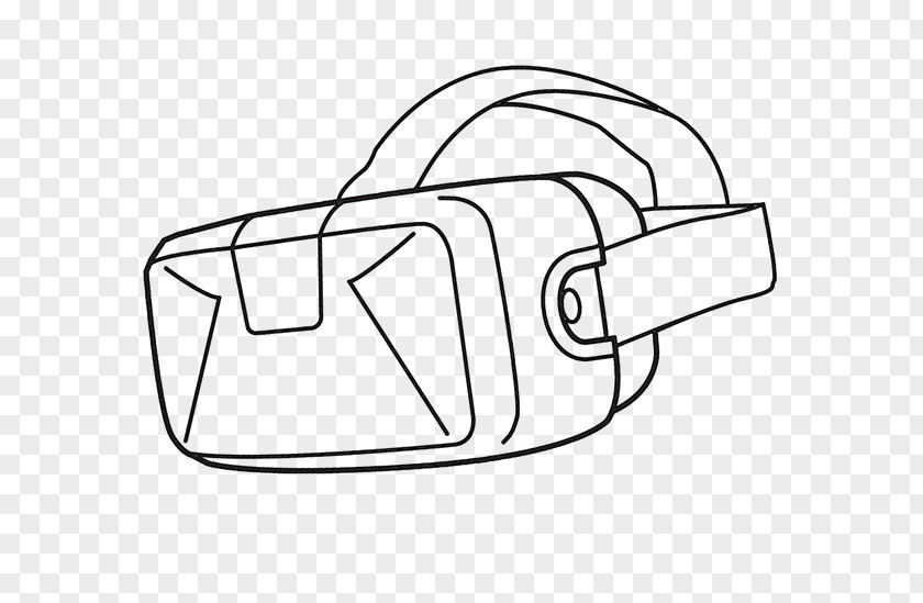 Oculus Virtual Reality Line Art Head-mounted Display Drawing PNG