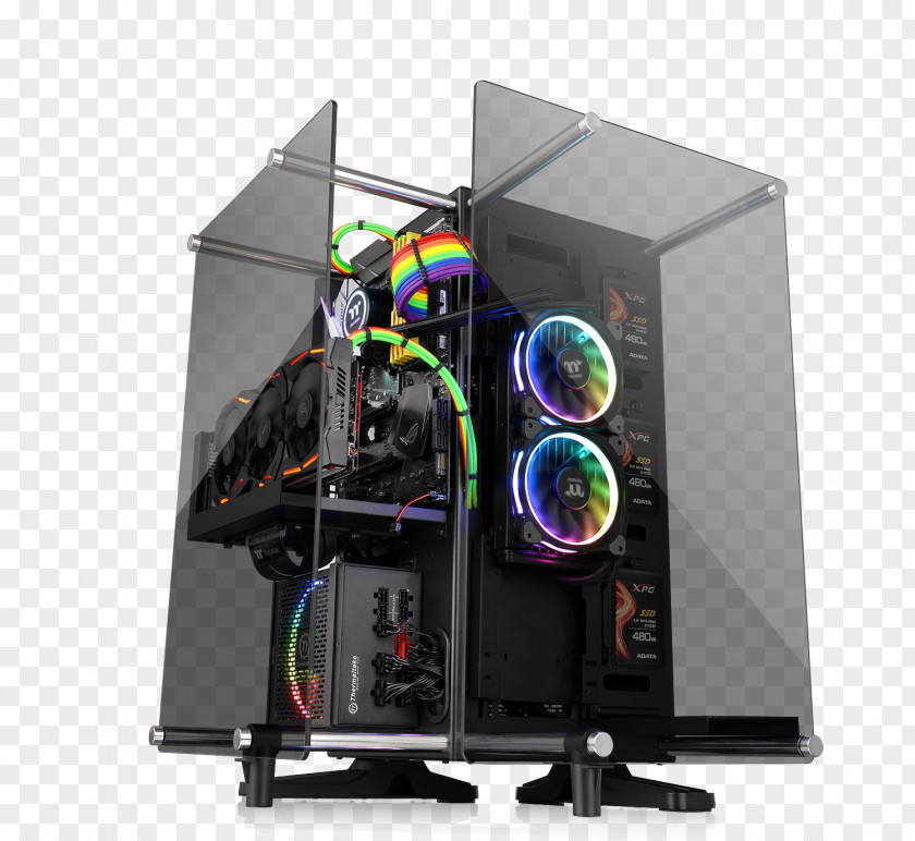 Glass Computer Cases & Housings Thermaltake Toughened ATX PNG