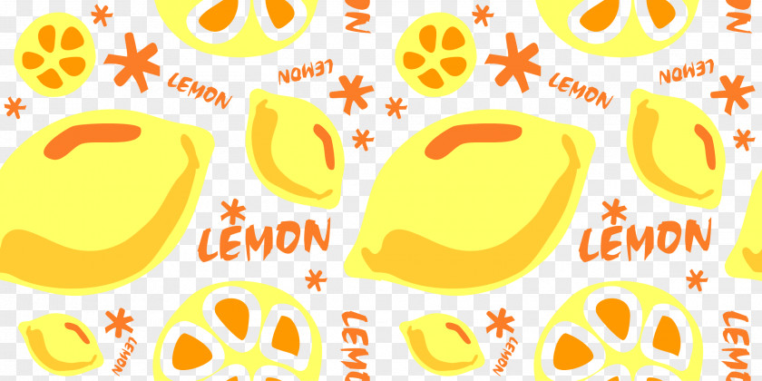 Lemon Pattern Clip Art PNG