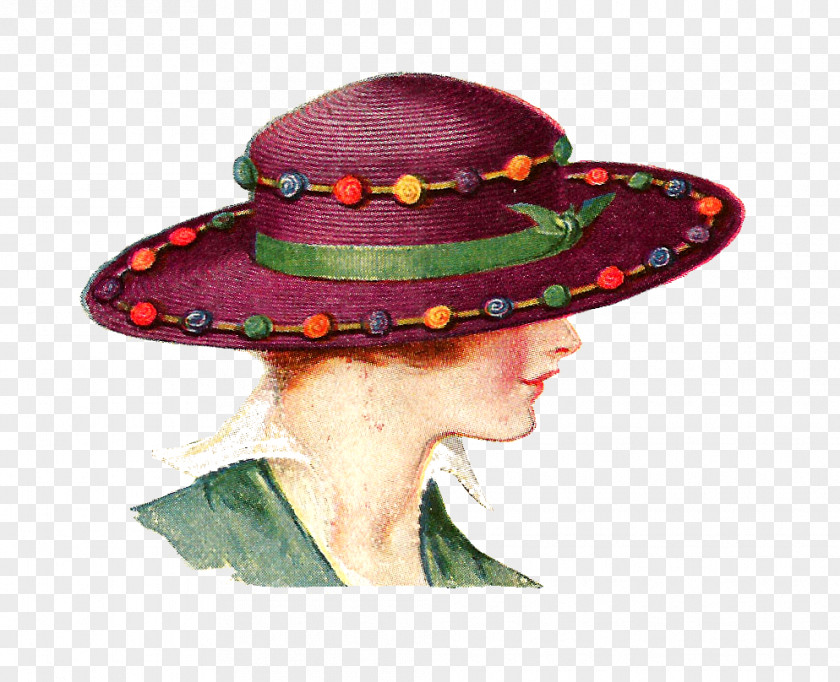 Pictures Of Ladies In Hats Woman With A Hat Vintage Clothing Clip Art PNG
