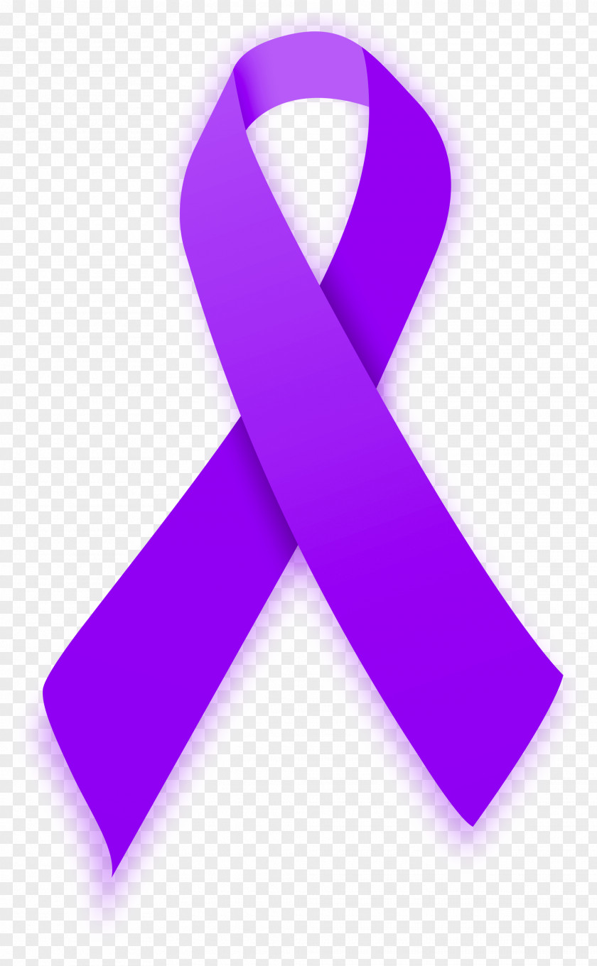 Ribbon Awareness Purple Clip Art Image PNG