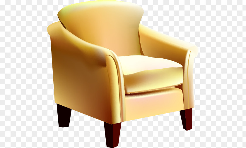 Seat Sofa Couch Furniture Club Chair PNG