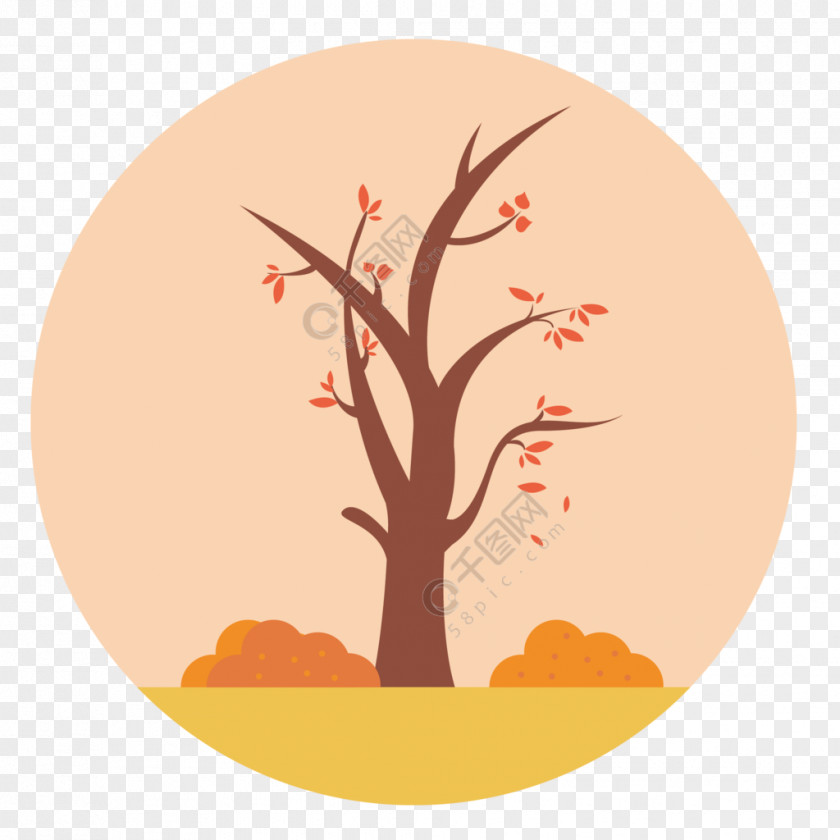 Sticker Oak Tree Leaf PNG