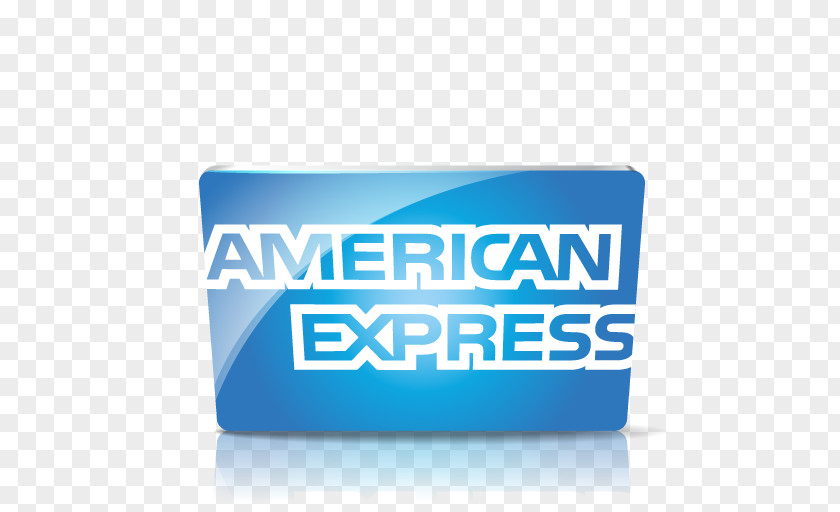 American Express Electric Blue Text Brand PNG