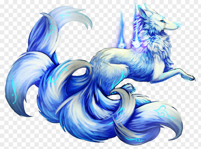 Arctic Fox Nine-tailed Gumiho Kitsune PNG