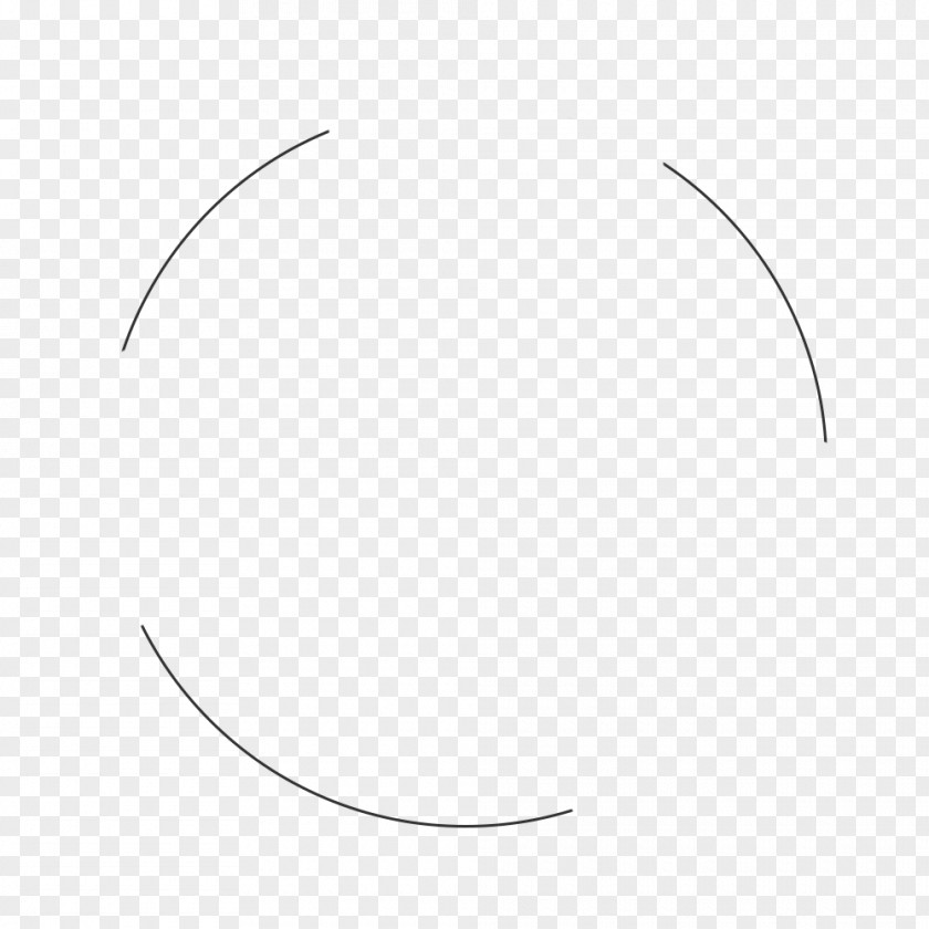 Circle Eyebrow White PNG