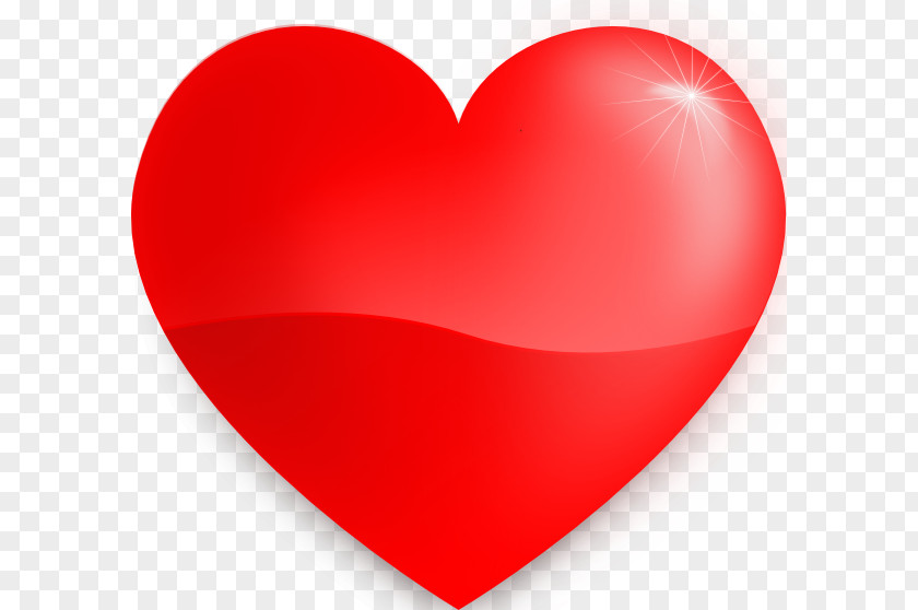 Glossy Cliparts Heart Red Valentine's Day Clip Art PNG
