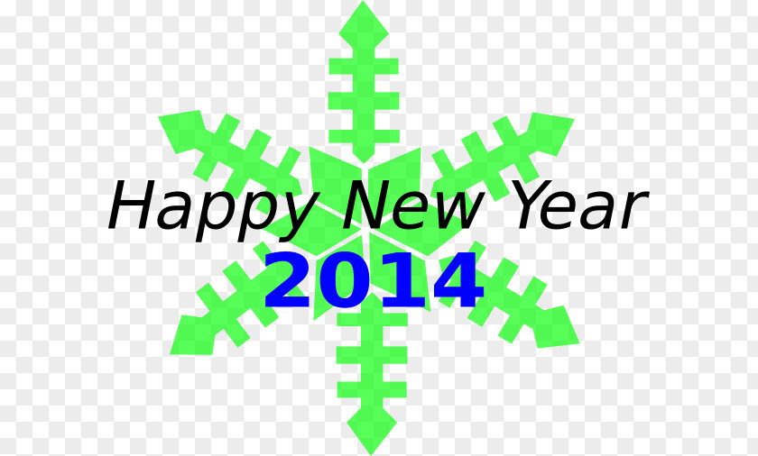 Happy New Year Snowflake Clip Art PNG