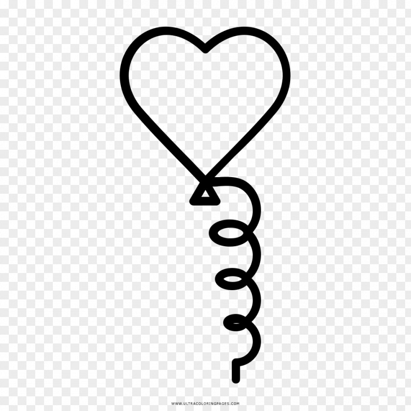 Heart Drawing Coloring Book Black And White PNG