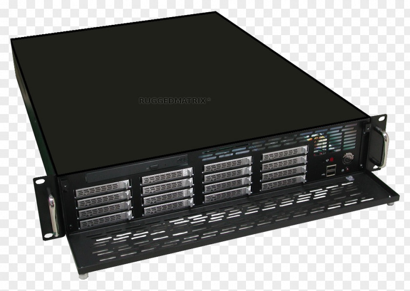 Rugged Computer Disk Array Hard Drives Electronics Audio Power Amplifier PNG