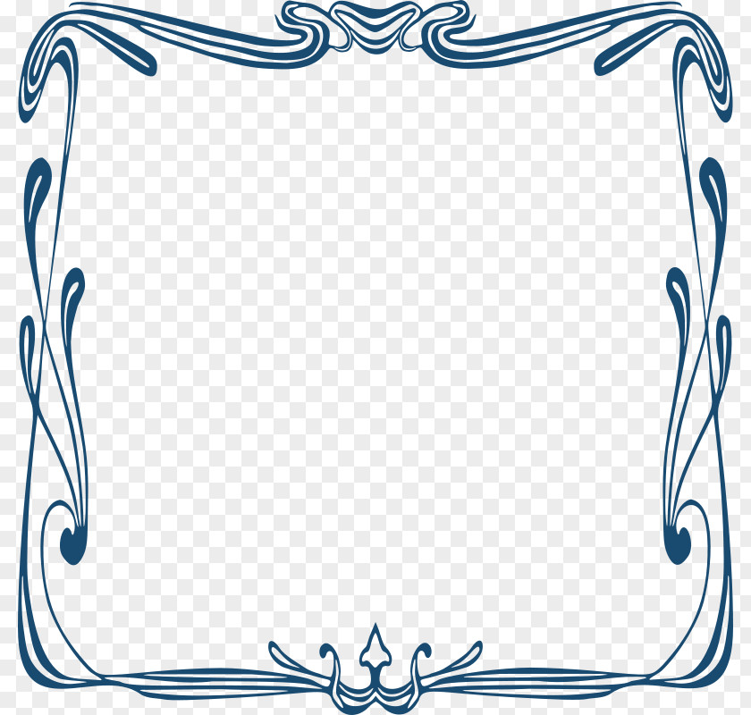 Art Nouveau Frame Toilet Bathroom Door Clip PNG