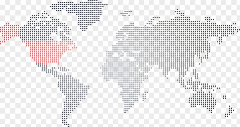 Map World Dot Distribution Globe PNG