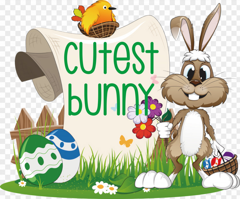 Cutest Bunny Easter Day PNG