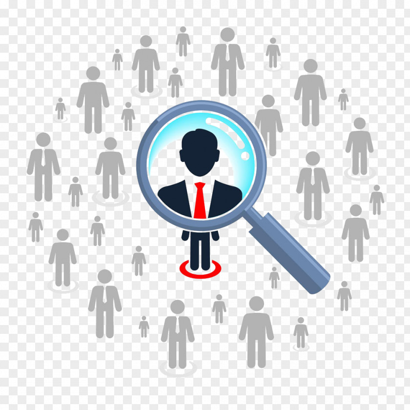 People Under A Magnifying Glass Social Media Profiling User Profile Recruitment PNG