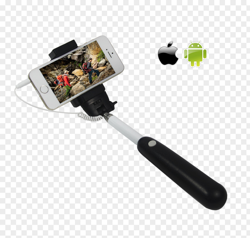 Self Timer Monopod Selfie Stick Shutter Button PNG