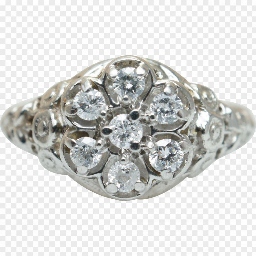 Wedding Ring Jewellery Silver Gemstone Bling-bling Platinum PNG