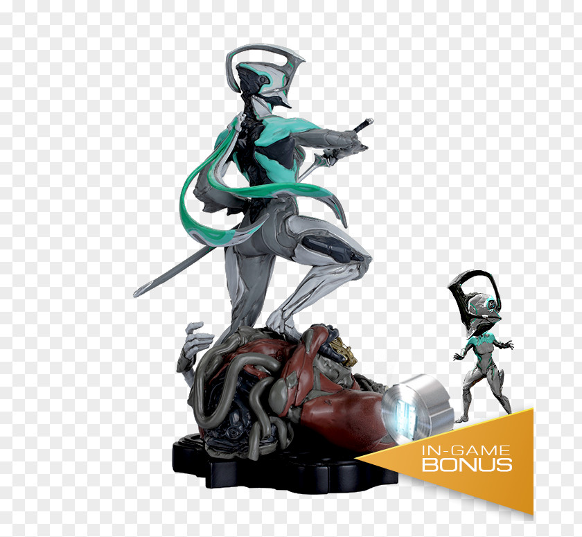 Poster Title Warframe Figurine Statue Excalibur PNG