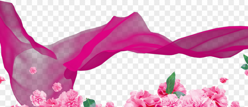 Romantic Pink Ribbon PNG
