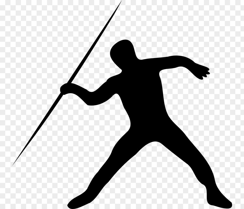 Blackandwhite Joint Javelin Throw Black PNG