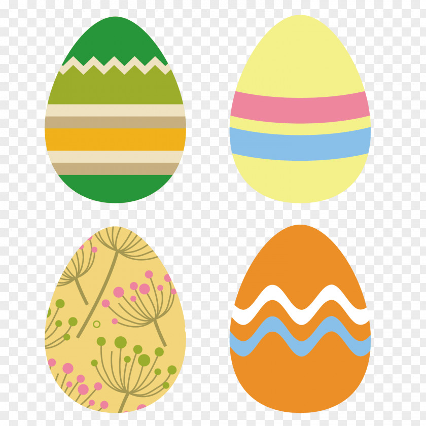 Creative Easter Painted Eggs Egg Design Clip Art PNG