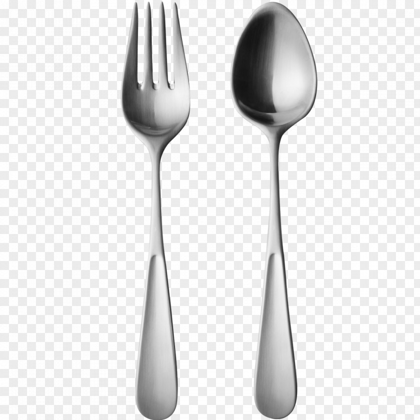 Fork Spoon Sterling Silver Designer PNG