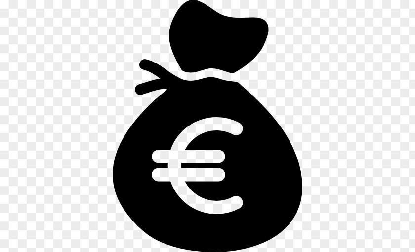 Money Bag Euro Sign Coin Bank PNG