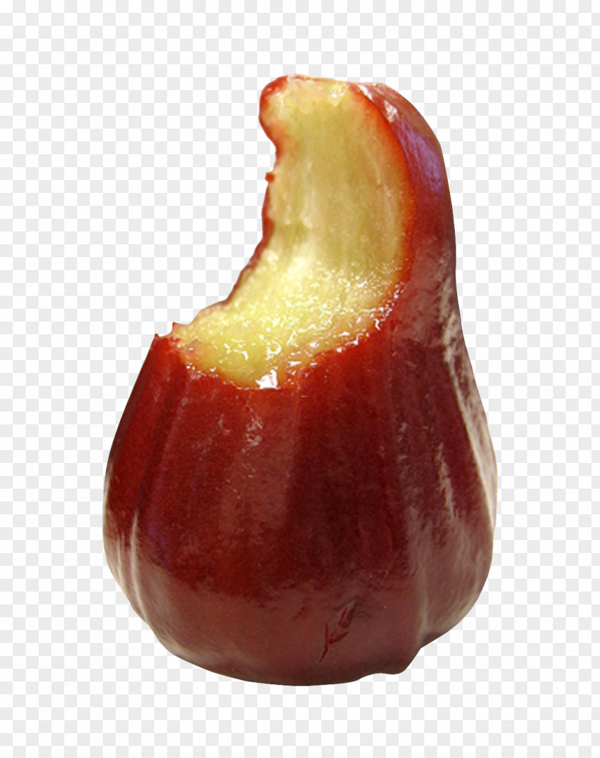 Bitten Off A Wax Apple Java Auglis Red PNG