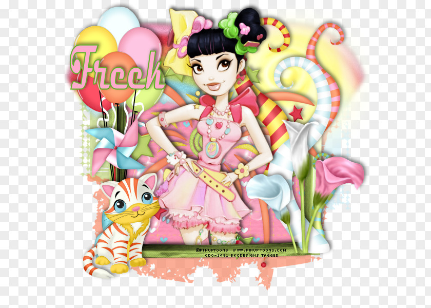 Rainbow Dream Fairy Pink M Cartoon Flower PNG