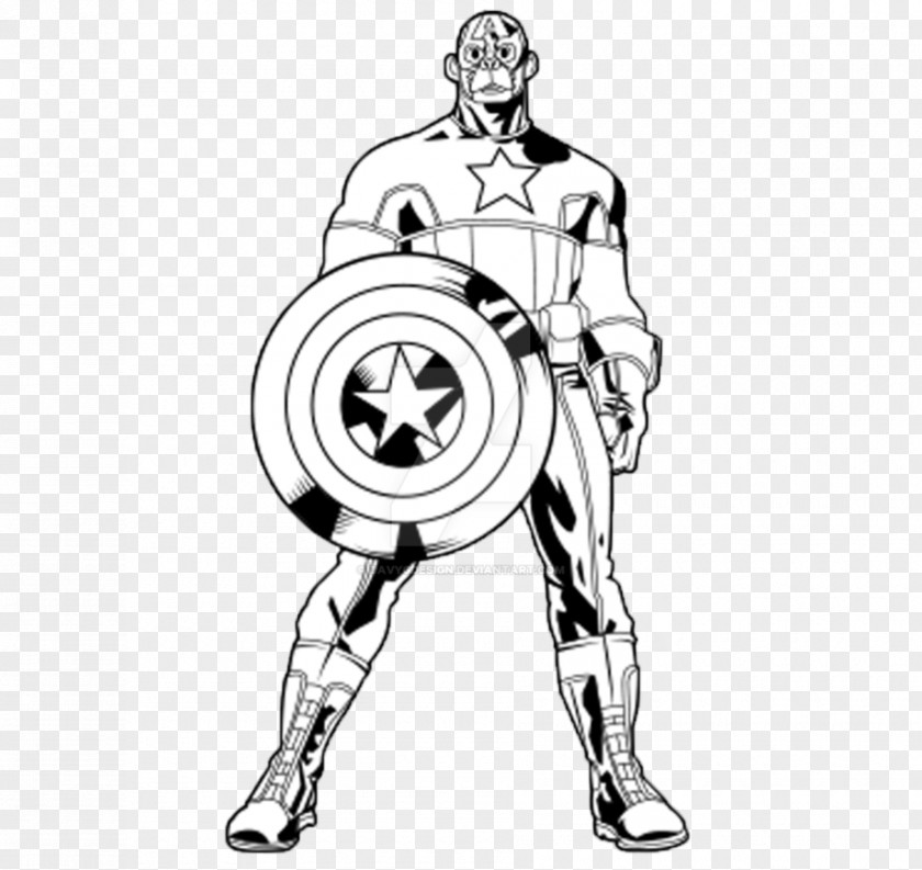 Captain America Fan Art Character Drawing Sketch PNG