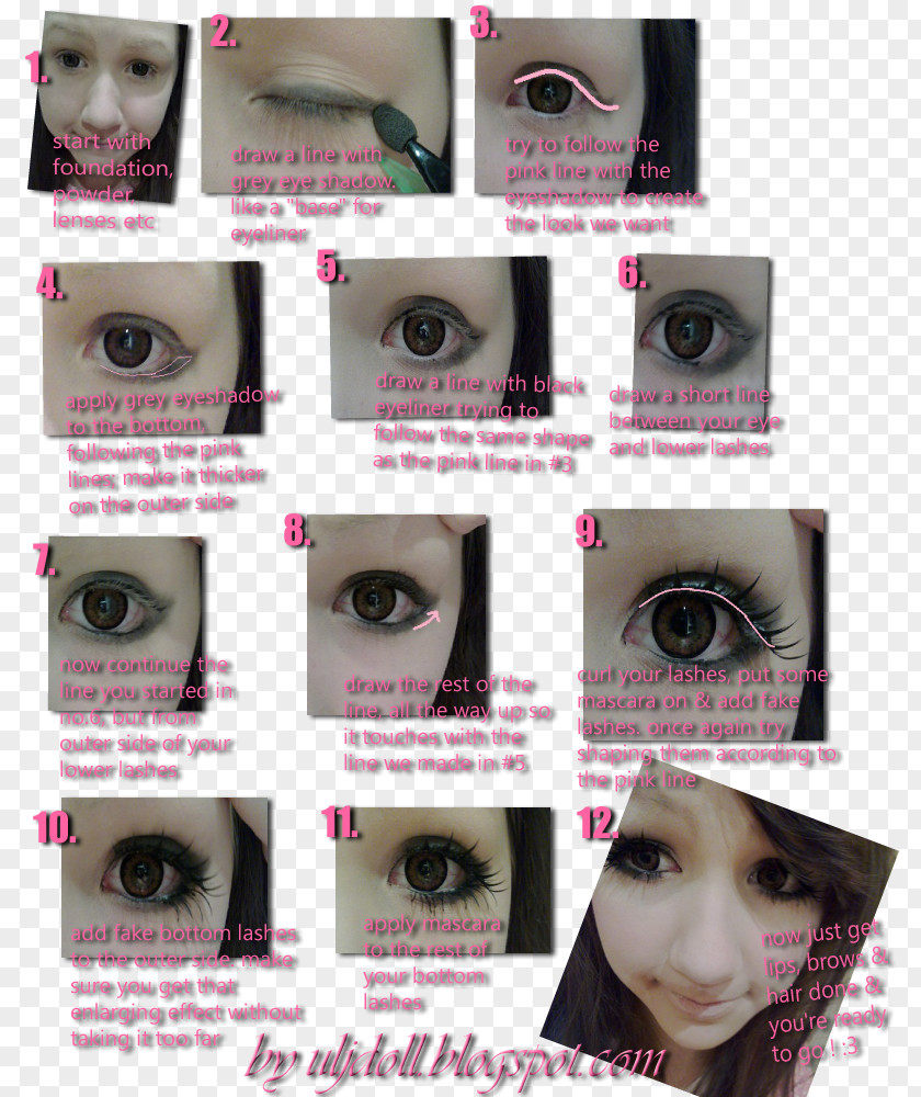 Doll Eyes Eyelash Extensions Eye Shadow Artificial Hair Integrations PNG