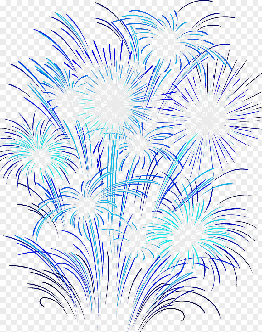 Flower Majorelle Blue Tree Line Fireworks PNG