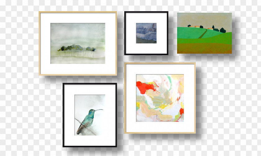 Painting Picture Frames Collage PNG