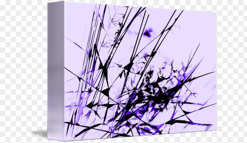 Purple Abstract Art Canvas Print Painting PNG