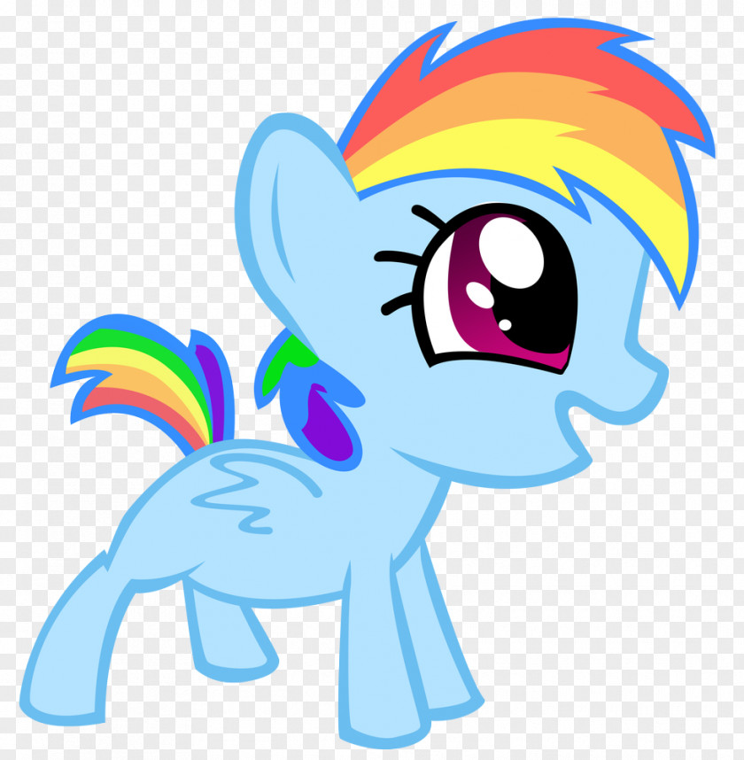 Dash Rainbow Pony Art Infant PNG