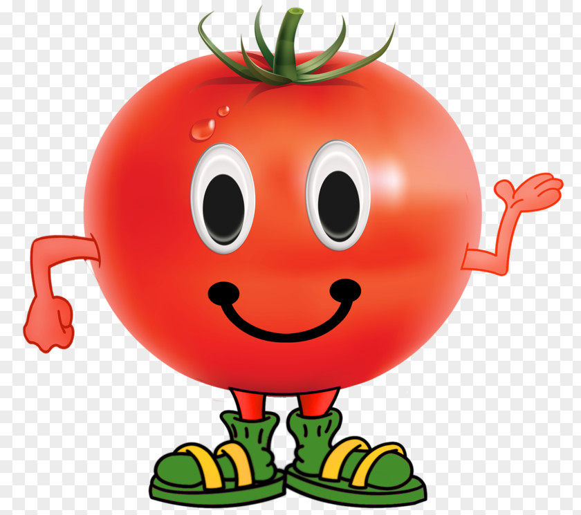 Happy Tomato Fruit Vegetable PNG