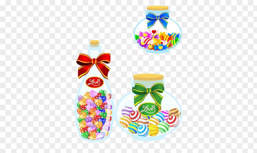 Loaded Candy Jar Cotton Bottle PNG