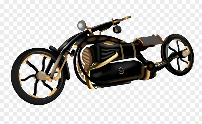 Steampunk Gear Motorcycle Bicycle Black Widow Motor Vehicle PNG