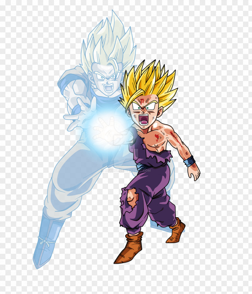 Goku Gohan Cell Kamehameha Super Saiyan PNG