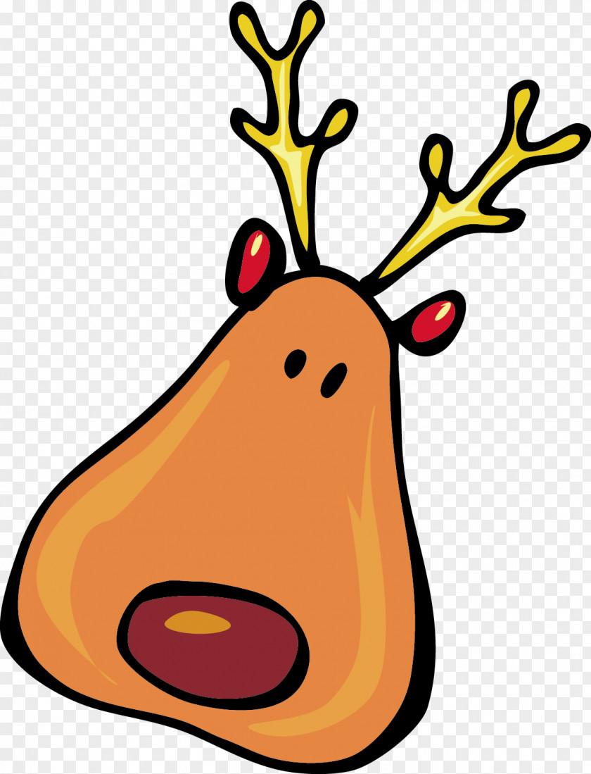 Christmas Elk Elements Png Rudolph Santa Claus's Reindeer Clip Art PNG