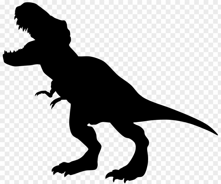 Dinosaur Rex Silhouette Transparent Clip Art Image Tyrannosaurus Velociraptor PNG