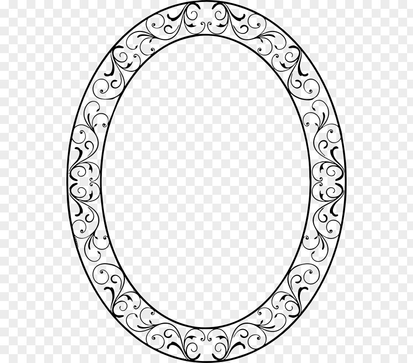 Oval Border Picture Frames Clip Art PNG