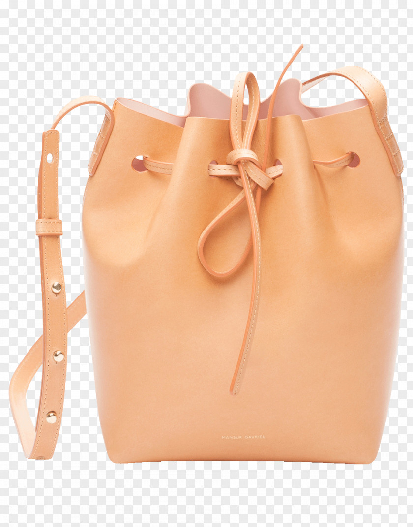 Pink Bucket Handbag Leather Mansur Gavriel Shopping PNG