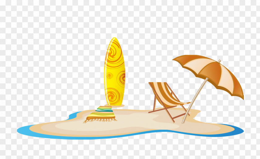 Sandy Beach Cartoon Clip Art PNG