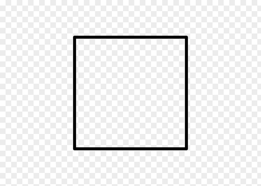 Simple And Generous Square Black White Clip Art PNG